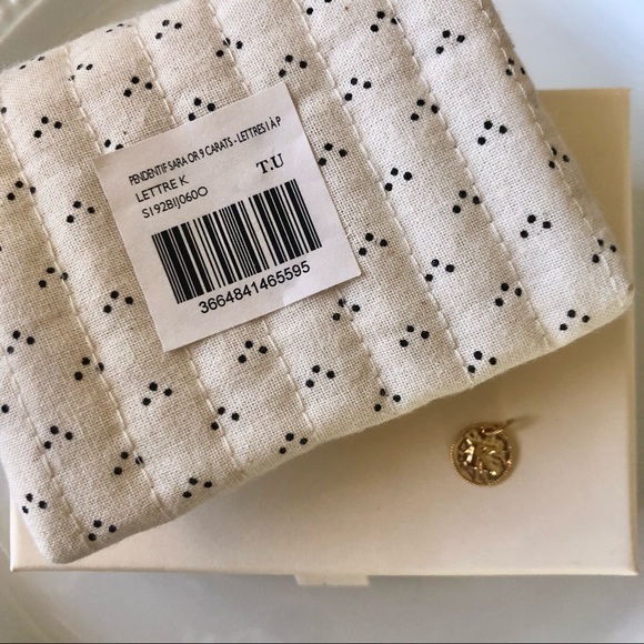 Sézane 9-Carat Gold Sara Pendant || “K” - Picture 8 of 10